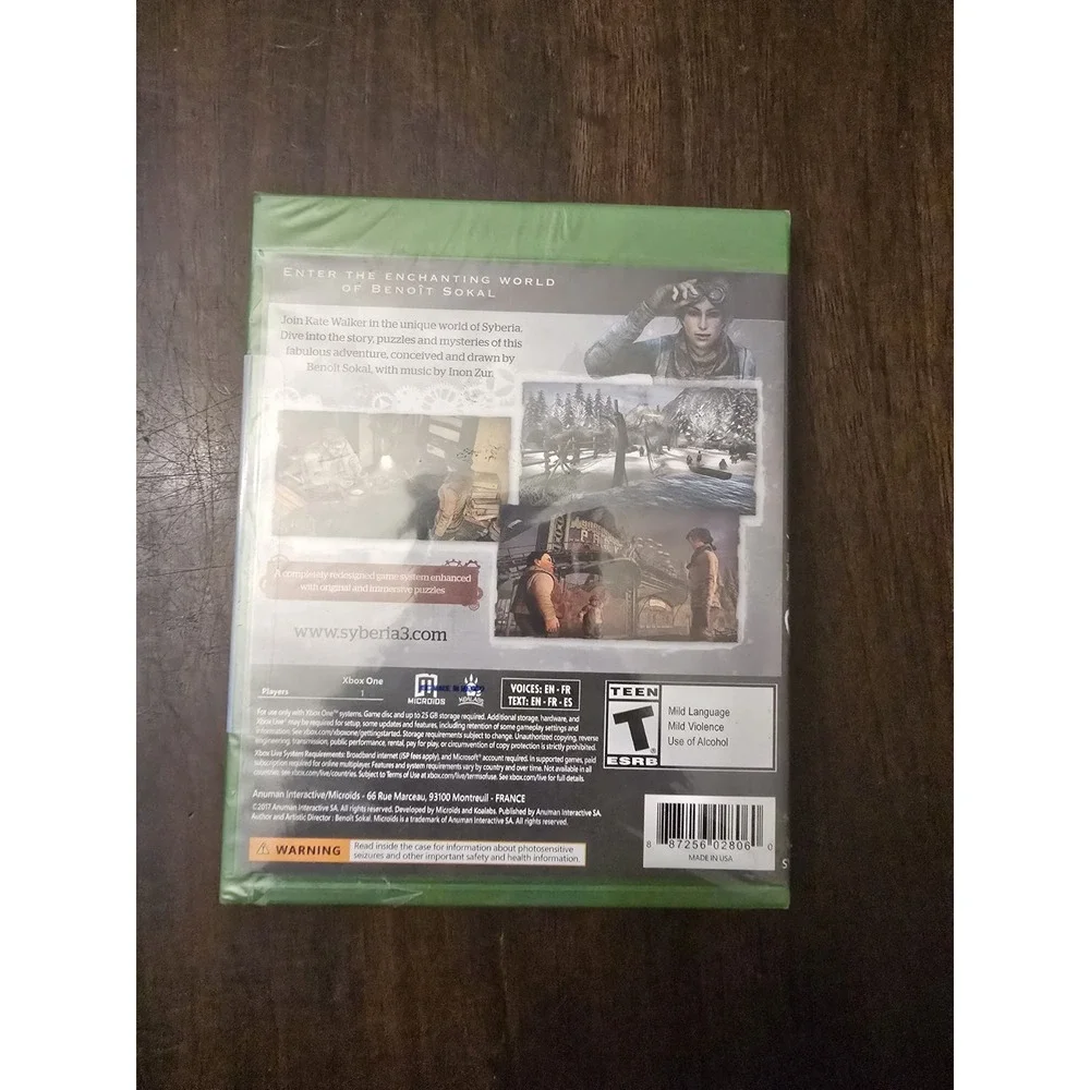 Syberia 3 (Microsoft Xbox One, 2017)